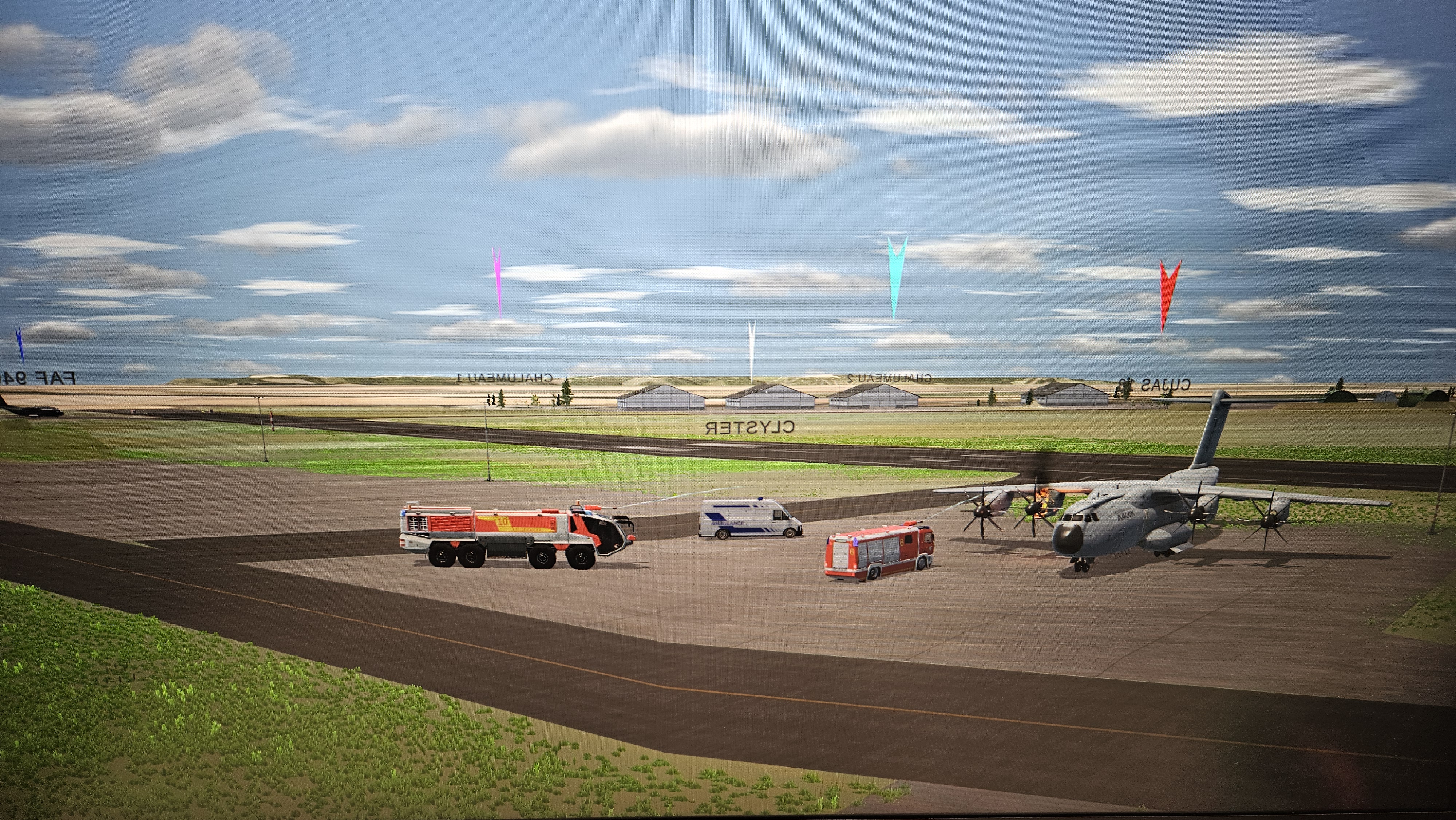Poste de pilotage pour une expérience de simulation aéronautique